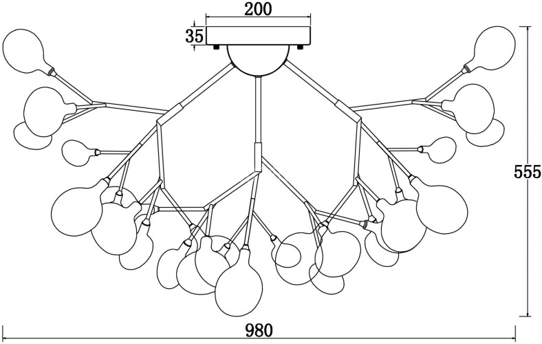 Потолочная люстра Freya FR5049CL-36W1