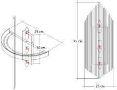 Бра Garda Decor 62GDW-901-750