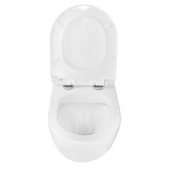 Унитаз подвесной Azario PRO 360х480х3500 безободковый, c быстросъемным сиденьем микролифт полипропил