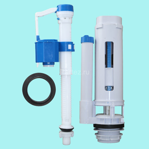 Унитаз-компакт Azario Wandy 350х614х795 напольный, безободковый, с быстросъемным сиденьем микролифт 