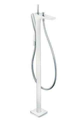 15473400 PuraVida Смеситель для ванны, однорычажный, напольный, ½’