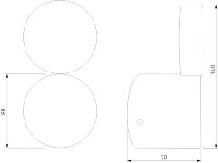 Настенный светильник Elektrostandard 40131/LED золото