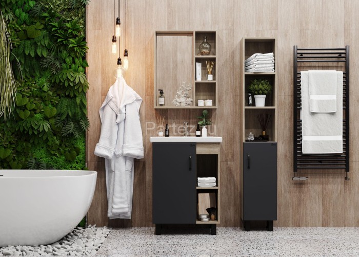 Зеркало-шкаф Onika Тимбер 60.00 Универсальный, Дуб сонома (206070)