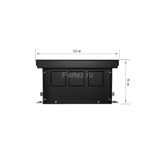 Конвектор внутрипольный Royal Thermo ATRIUM-110/200/2800-DG-U-LB