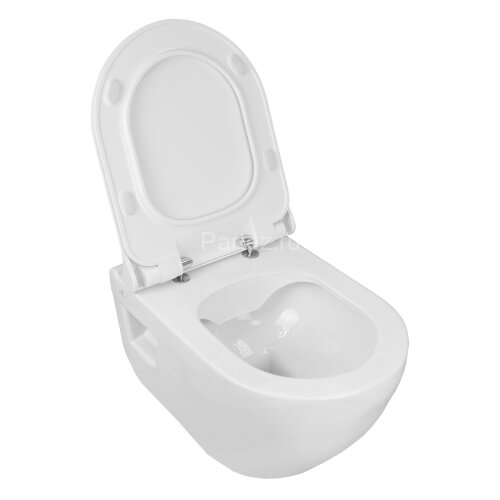 Сет AZARIO инсталяция + унитаз Creo Ceramique Ocean plus подвесной безободковый с тонким сиденьем ми