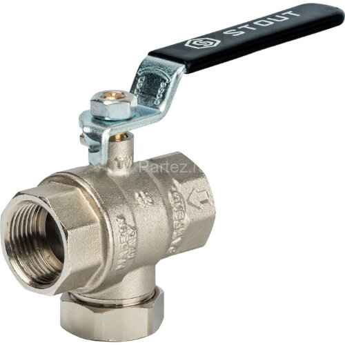 Кран шаровой с фильтром 3/4" Stout
