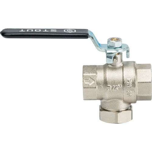 Кран шаровой с фильтром 3/4" Stout