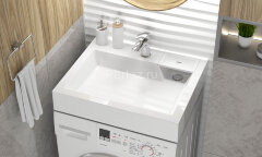 Раковина подвесная AZARIO Etna 600х500х110 литьевой мрамор, белая (CS00078303)