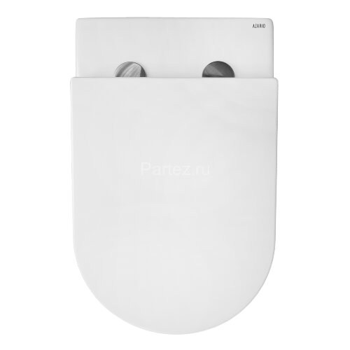 Унитаз приставной Azario Grado 365х570х410 безободковый, смыв "Торнадо", в комплекте с быстросъемным