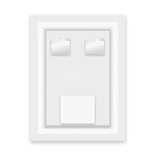 Зеркало AZARIO Lines 600х800 с подсветкой, сенсорный выключатель с функцией диммера, подогрев (AZ-Z-