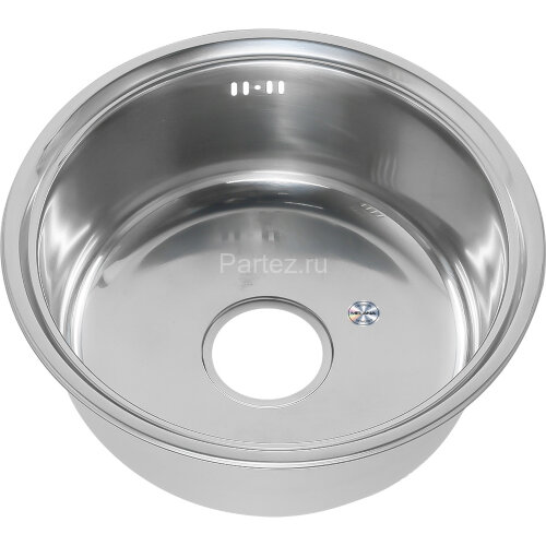Мойка 430 MELANA 0,6/170 врезная круглая с сифоном (027 t *15)