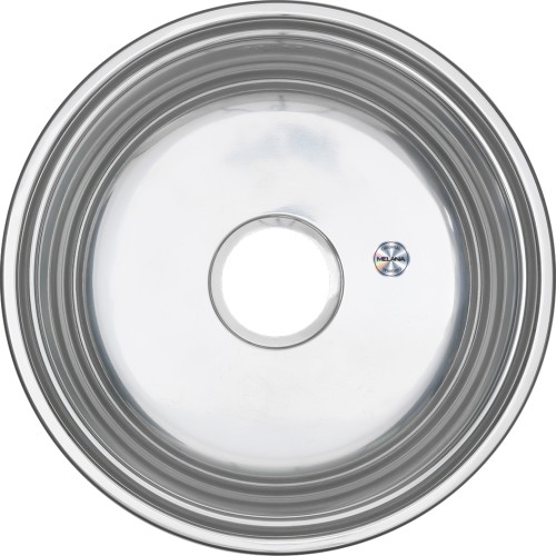 Мойка 430 MELANA 0,6/170 врезная круглая с сифоном (027 t *15)