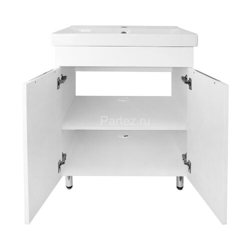 Комплект тумба Стиль- 70 "Соло" 700х470х890 напольная, фрезерованнй фасад, с раковиной Tempo 70 (CS0