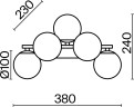 Бра Maytoni MOD547WL-05B
