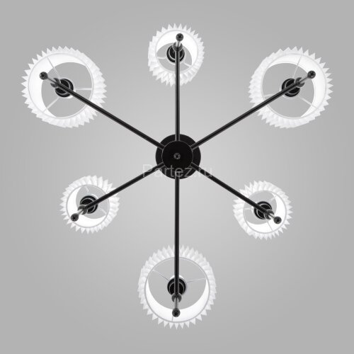 Потолочная люстра Eurosvet 60162/6 черный