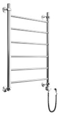 Полотенцесушитель электрический ДВИН J Electro лесенка 80/50, ТЭН справа, полированный (462708590288