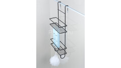 Полка корзина Fixsen подвесная, двухэтажная, черный (FX-740B-2)