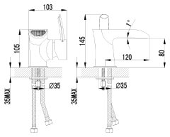 Смеситель Lemark Atlantiss LM3246C для раковины