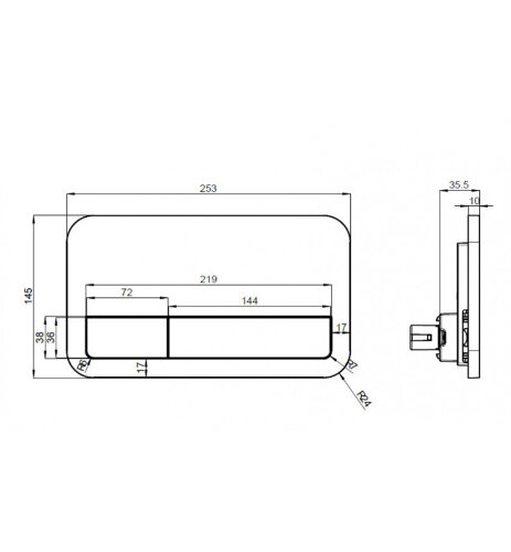 Комплект: Унитаз подвесной безободковый с толстым сиденьем микролифт+инсталляция+клавиша смыва хром 