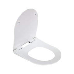 2011DS сиденье для унитаза дюропласт с микролифтом, белое MELANA