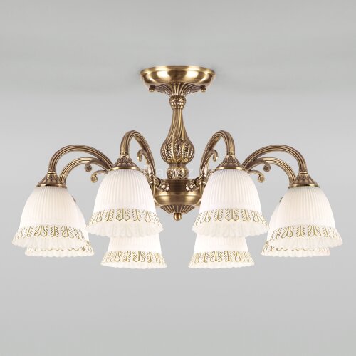 Потолочная люстра Eurosvet 60107/8 античная бронза