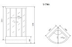 Timo Lux T-7700 P душевая кабина (100*100*220), шт