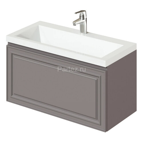 Комплект тумба Итана Verona 80 (790х378х440) подвесная, с раковиной Natella 80, амаретти (CS00090042