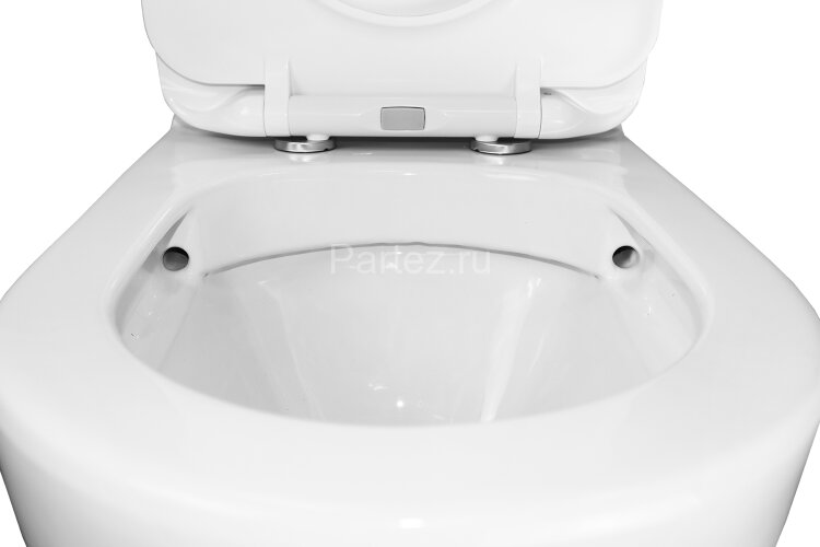 Унитаз-компакт Azario Renda 615х365х840 напольный, безободковый, в комплекте с арматурой, сиденье ми