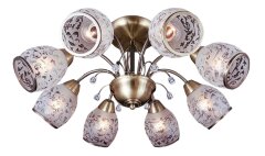 Потолочная люстра Eurosvet 30026/8 античная бронза