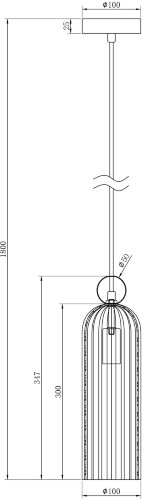 Подвесной светильник Maytoni MOD302PL-01GR