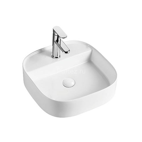 Раковина накладная Azario 450х450х120 округлая, белый глянец (AZ-2204)