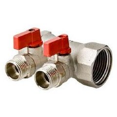 Коллектор с регулирующими вентилями 3/4"х4х1/2"НР VALTEC