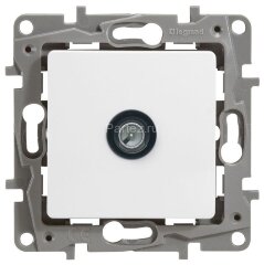 Розетка телевизионная TV СП Etika 2дБ 0-2400МГц с топологией &quot;звезда&quot; механизм бел. Leg 672251