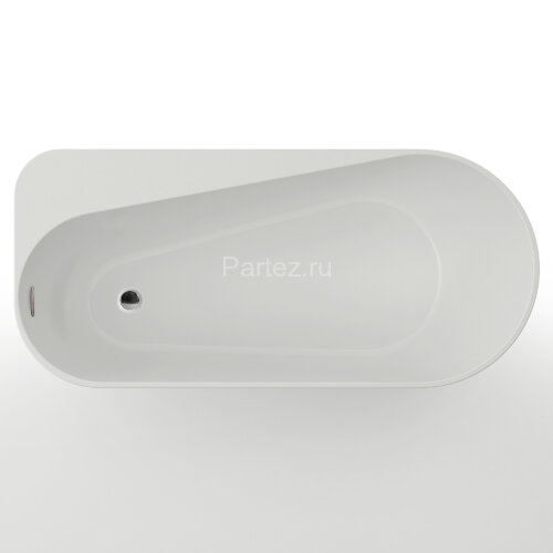 Ванна акриловая AZARIO FANO 1700х800х600 пристенная, в комплекте с сифоном и металлической рамой, ле