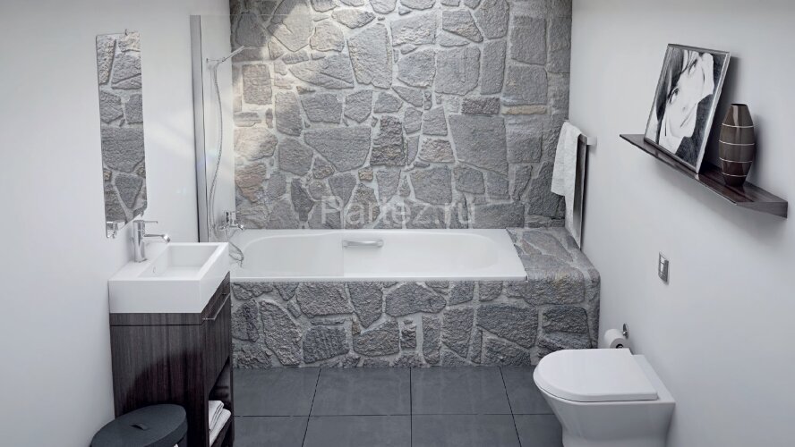 Ванна стальная BLB ATLANTICA HG 180х80, с отверстиями для ручек