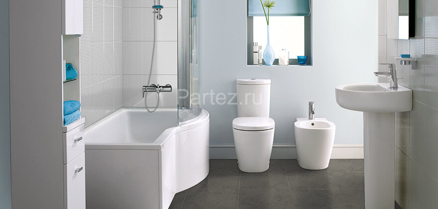 Биде напольное Ideal Standard CONNECT, с крепежом, 1 отверстие под смеситель (E799501)