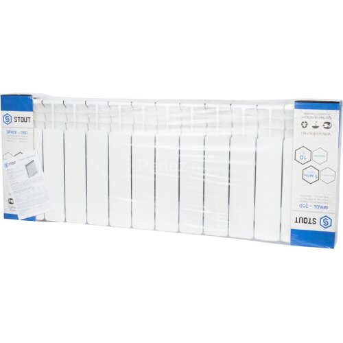 Радиатор биметаллический STOUT Space 350/90-14