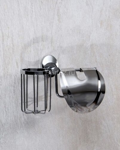 Держатель туалетной бумаги и освежителя Fixsen Europa, хром (FX-21809+10)