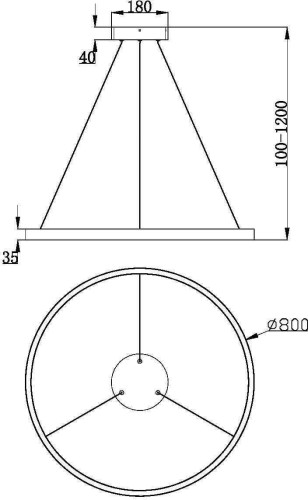 Подвесной светильник Maytoni MOD058PL-L42WK