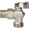 Кран шаровой угловой для стиральных машин 1/2"х3/4" Stout