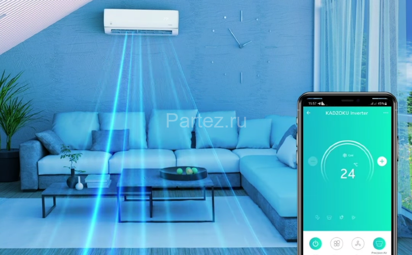 Инверторная сплит-система FUNAI KADZOKU Inverter 2024 RAC-I-KD55HP.D02 (комплект)