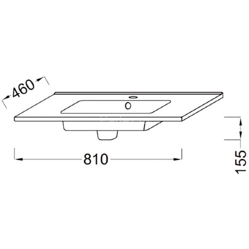 Раковина Jacob Delafon Ola 80 белая (EXTA112-00)