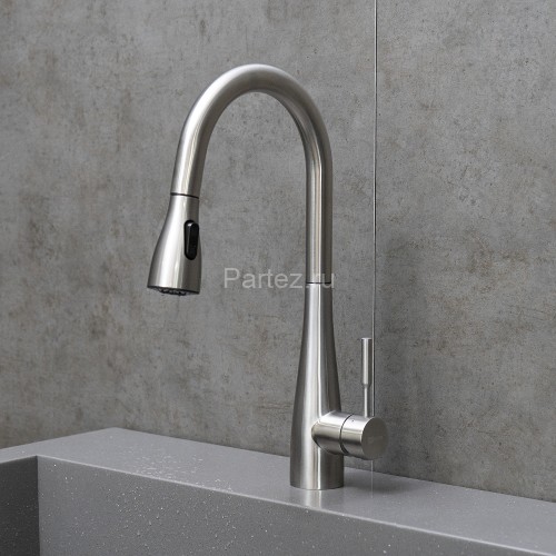 Смеситель Lemark Expert LM5084S для кухни с выдвижным поворотным изливом