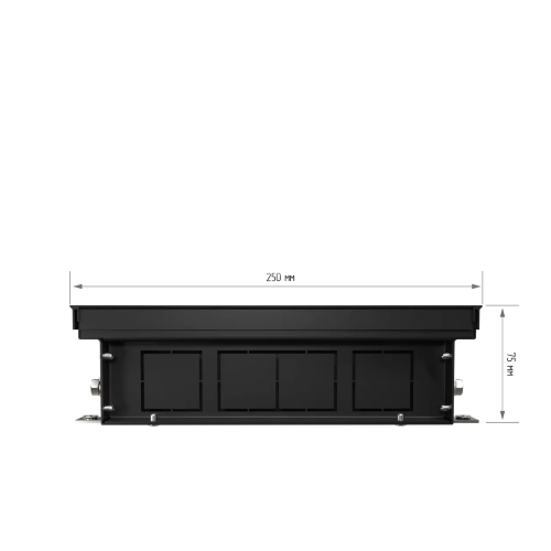 Конвектор внутрипольный Royal Thermo ATRIUM-75/250/2400-DG-U-BL