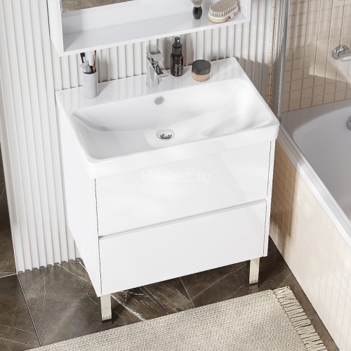 Тумба под раковину Aquaton Сканди 70 682x579x427 подвесная, белая (1A251801SD010)