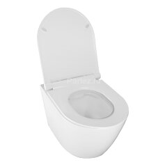 Унитаз подвесной Azario Nova 360х480х360 безободковый, с ультратонким сиденьем микролифт (AZ2217)