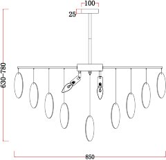 Потолочная люстра Freya FR5104PL-08N