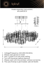 Подвесная люстра Aployt APL.849.33.13