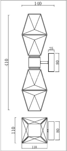 Бра Maytoni MOD325WL-02G