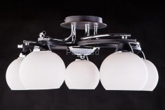 Потолочная люстра Eurosvet 9654/5 хром / венге